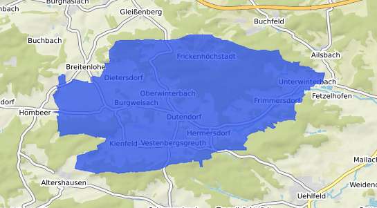 Bodenrichtwertkarte Vestenbergsgreuth