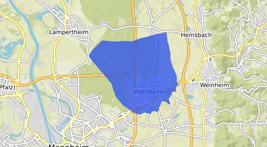 Bodenrichtwertkarte Viernheim