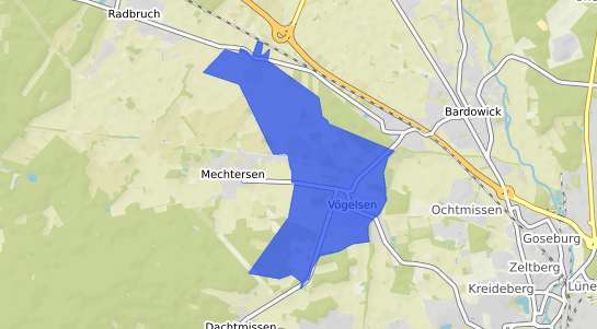 Bodenrichtwertkarte Voegelsen