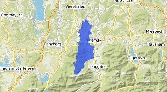 Bodenrichtwertkarte Wackersberg b. Bad Toelz