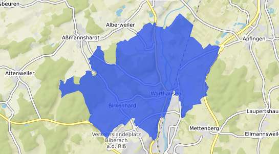 Bodenrichtwertkarte Warthausen an der Riss