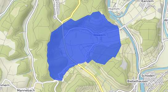 Bodenrichtwertkarte Wawern Eifel