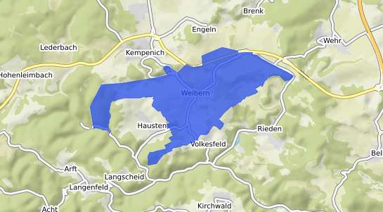Bodenrichtwertkarte Weibern Brohltal