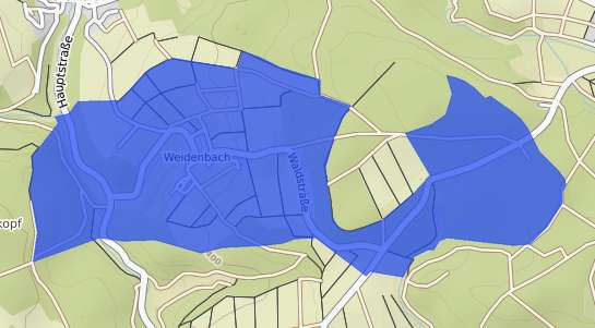 Bodenrichtwertkarte Weidenbach Taunus
