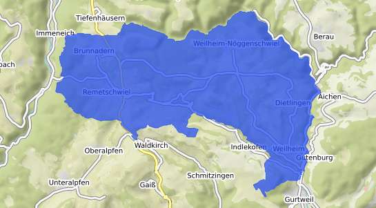 Bodenrichtwertkarte Weilheim Kr. Waldshut