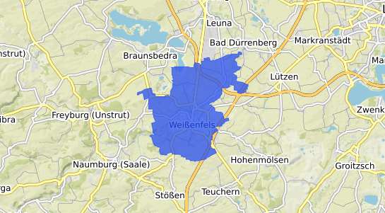 Bodenrichtwertkarte Weißenfels Saale