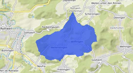 Bodenrichtwertkarte Wellendingen Wuerttemberg