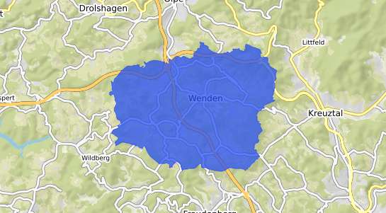 Bodenrichtwertkarte Wenden Suedsauerland