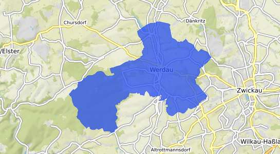 Bodenrichtwertkarte Werdau Sachsen