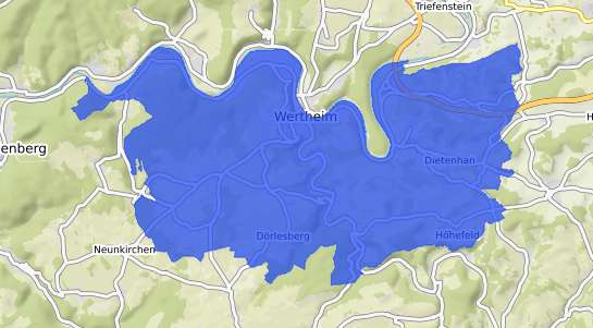 Bodenrichtwertkarte Wertheim a. Main