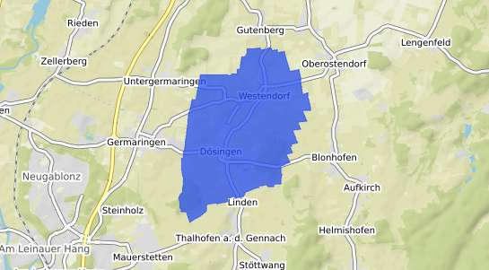 Bodenrichtwertkarte Westendorf b. Donauwoerth