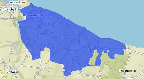 Bodenrichtwertkarte Westerholz b. Langballig