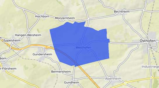 Bodenrichtwertkarte Westhofen Rheinhessen