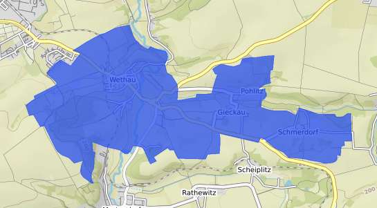 Bodenrichtwertkarte Wethau
