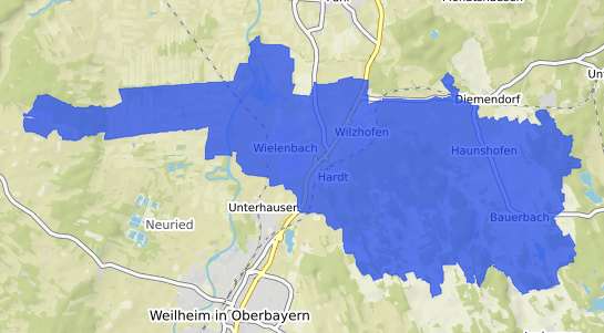 Bodenrichtwertkarte Wielenbach