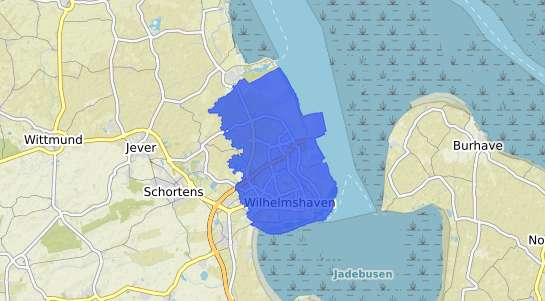 Bodenrichtwertkarte Wilhelmshaven