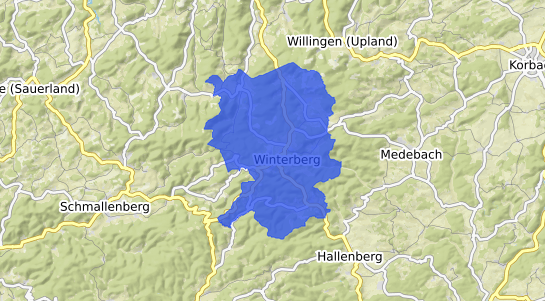 Bodenrichtwertkarte Winterberg Westfalen