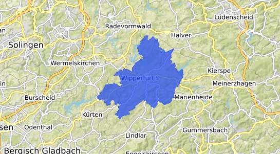 Bodenrichtwertkarte Wipperf&uuml;rth