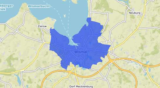 Bodenrichtwertkarte Wismar Mecklenburg