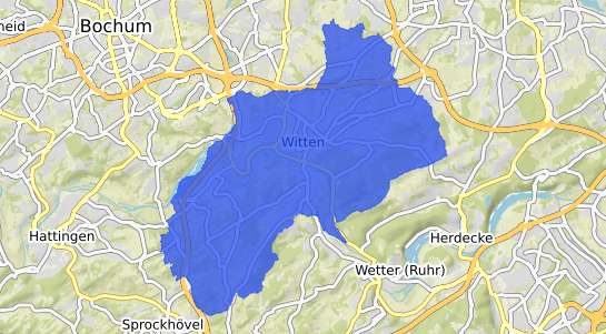 Bodenrichtwertkarte Witten