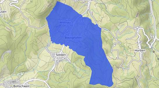 Bodenrichtwertkarte Wittnau Breisgau