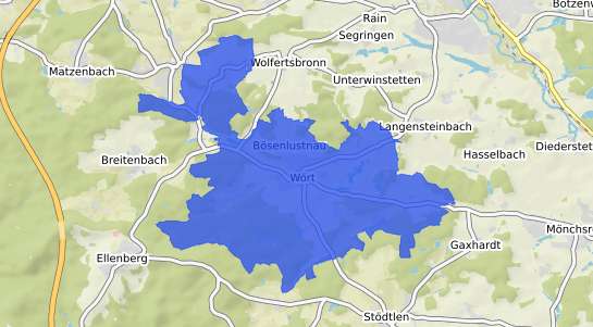 Bodenrichtwertkarte W&ouml;rt Wuerttemberg