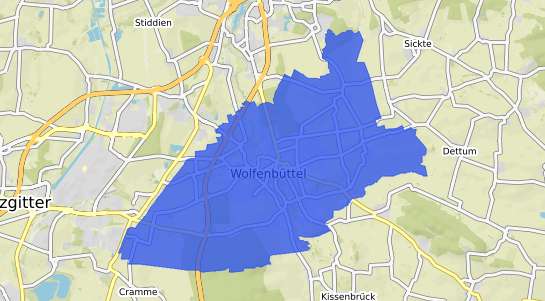 Bodenrichtwertkarte Wolfenbüttel Niedersachsen