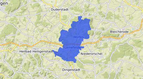 Bodenrichtwertkarte Worbis