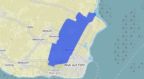 Bodenrichtwertkarte Wrixum