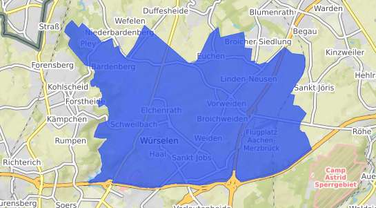 Bodenrichtwertkarte W&uuml;rselen