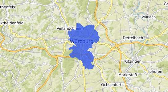 Bodenrichtwertkarte W&uuml;rzburg