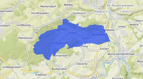 Bodenrichtwertkarte Zedlitz