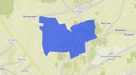 Bodenrichtwertkarte Zernitz b. Zerbst