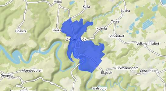 Bodenrichtwertkarte Ziegenrueck Thueringen