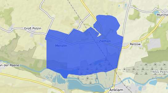 Bodenrichtwertkarte Ziethen b. Anklam