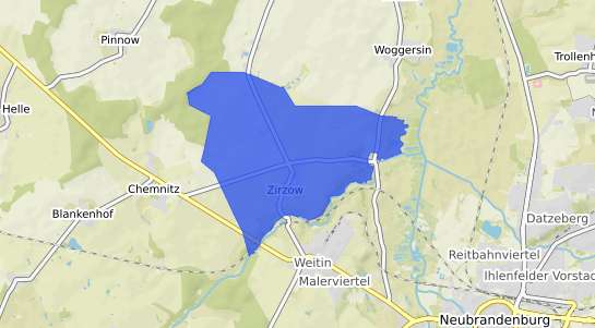 Bodenrichtwertkarte Zirzow