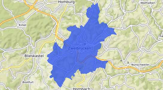 Bodenrichtwertkarte Zweibr&uuml;cken Pfalz