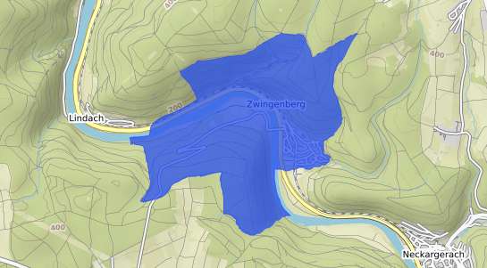 Bodenrichtwertkarte Zwingenberg Baden