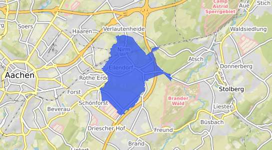 Bodenrichtwertkarte Aachen Eilendorf