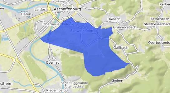 Bodenrichtwertkarte Aschaffenburg Schweinheim