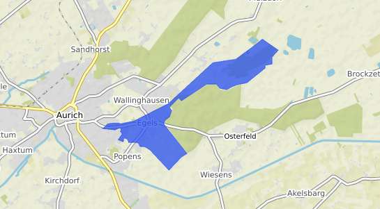 Bodenrichtwertkarte Aurich Egels