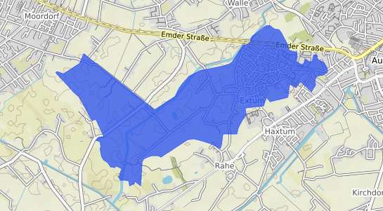 Bodenrichtwertkarte Aurich Extum