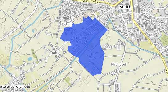 Bodenrichtwertkarte Aurich Haxtum