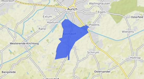 Bodenrichtwertkarte Aurich Kirchdorf