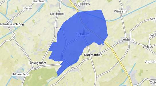 Bodenrichtwertkarte Aurich Schirum