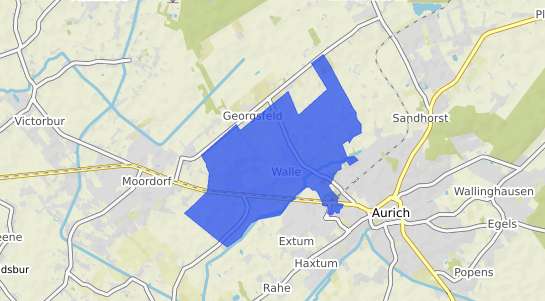 Bodenrichtwertkarte Aurich Walle