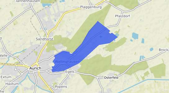 Bodenrichtwertkarte Aurich Wallinghausen