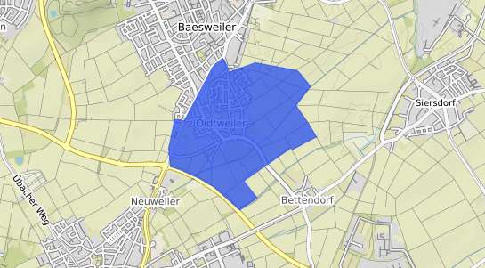 Bodenrichtwertkarte Baesweiler Oidtweiler