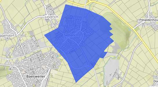 Bodenrichtwertkarte Baesweiler Setterich