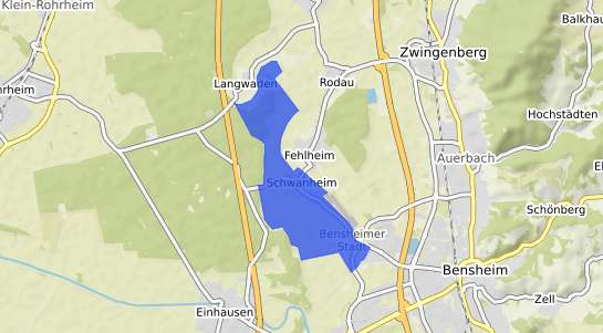 Bodenrichtwertkarte Bensheim Schwanheim